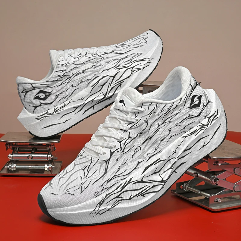 

rsMarathon Carbon Plate Air Cushion Men Sports Running Shoes Breathable Lightweight Women's Comfortable Athletic Nonskid Sneaker