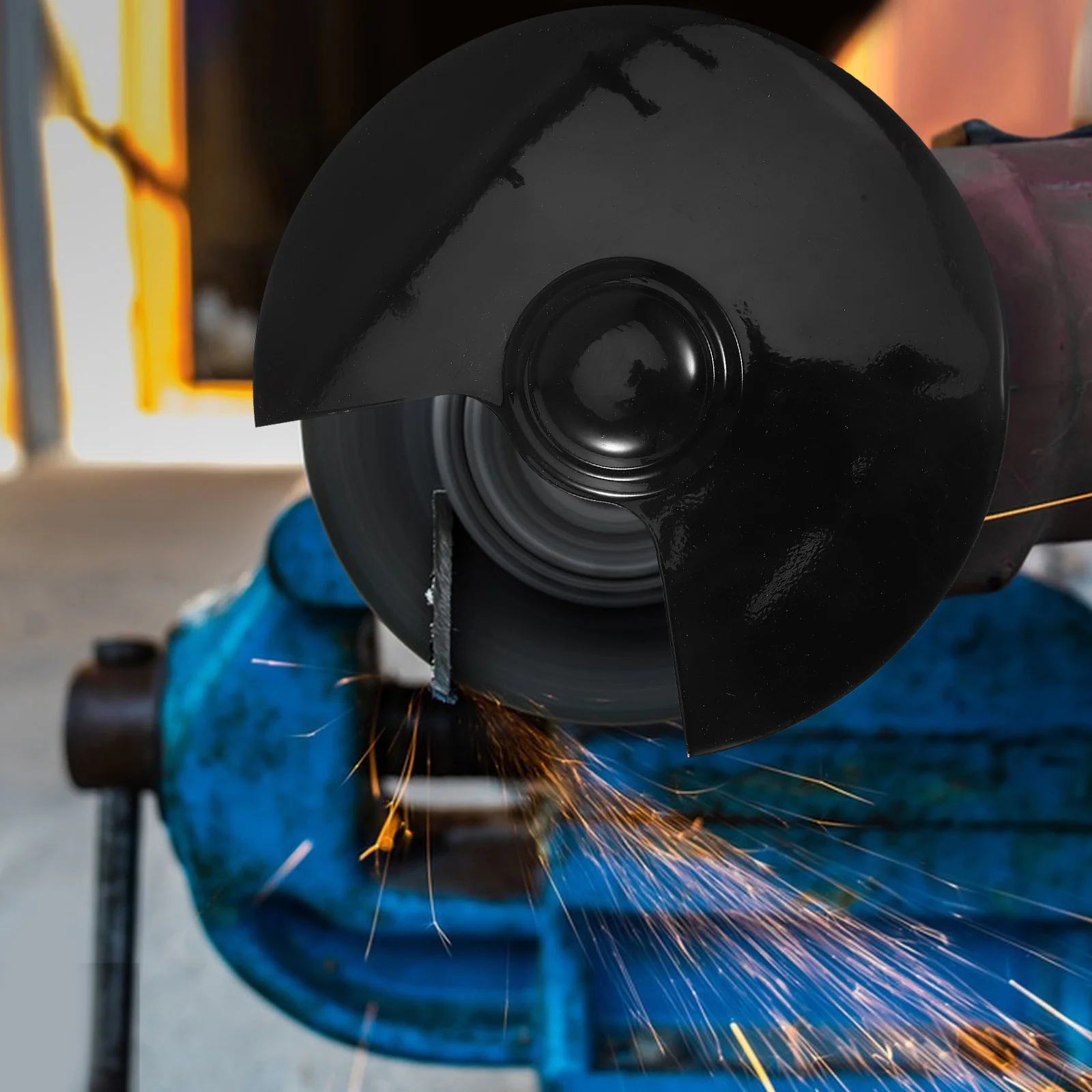 

Bench Grinder Protective Cover 200mm Black Metal Angle Grinder Accessory Eye Shield Durability Easy Installation