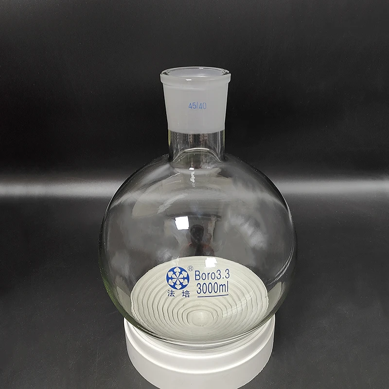 FAPE Single standard mouth round-bottomed flask,Capacity 1000ml-3000ml-10000ml-50000ml and joint 45/40,Single neck round flask