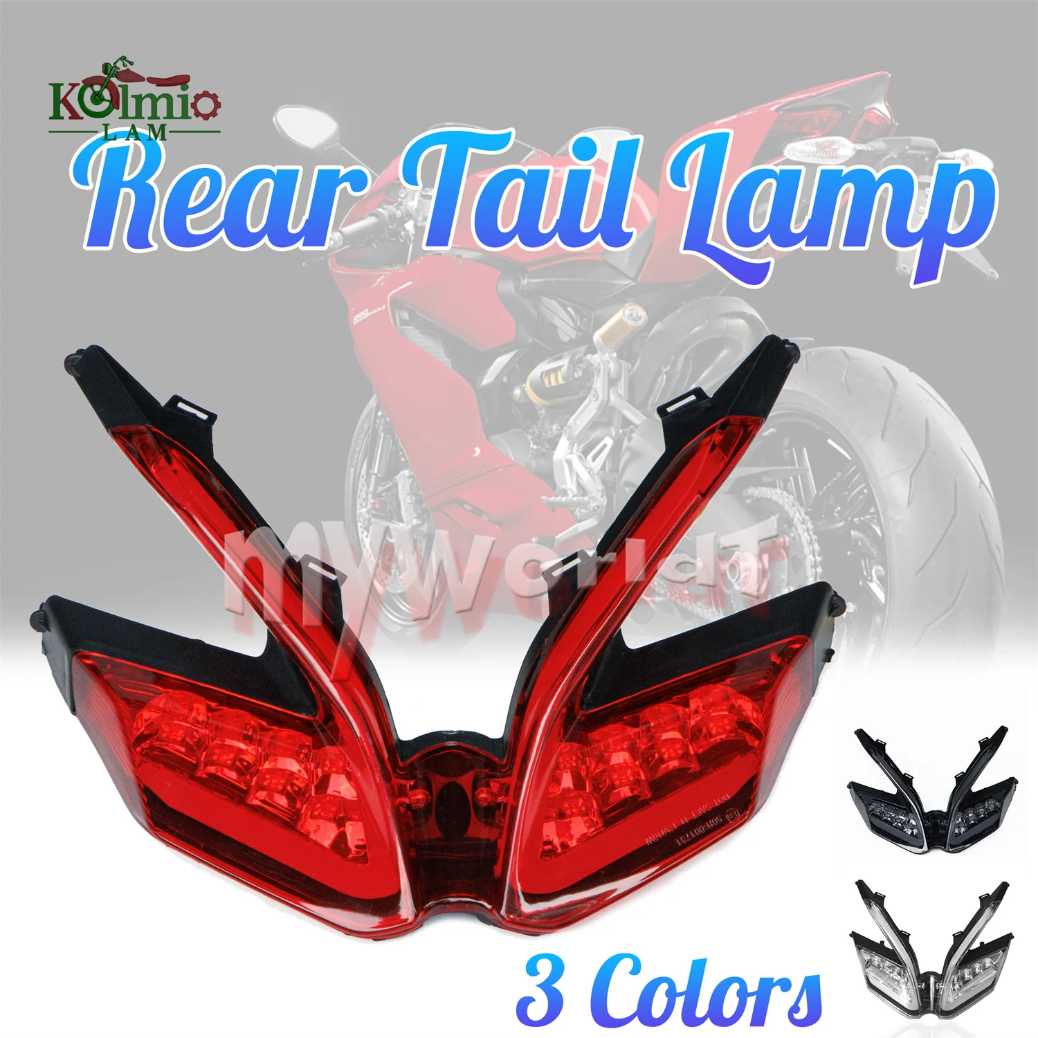 Fit For DUCATI 899 1199 959 1299 R S 2013 - 2024 Motorcycle LED Brake Turn Signal Tail Light Integrated Taillight