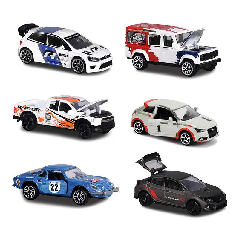 Collection de modèles de voitures de course moulées sous pression, véhicules jouets, Majorette, Toyota, Celica, ightcoupe, Dacia, Duster, Andros, Opel Corsa, 1/64