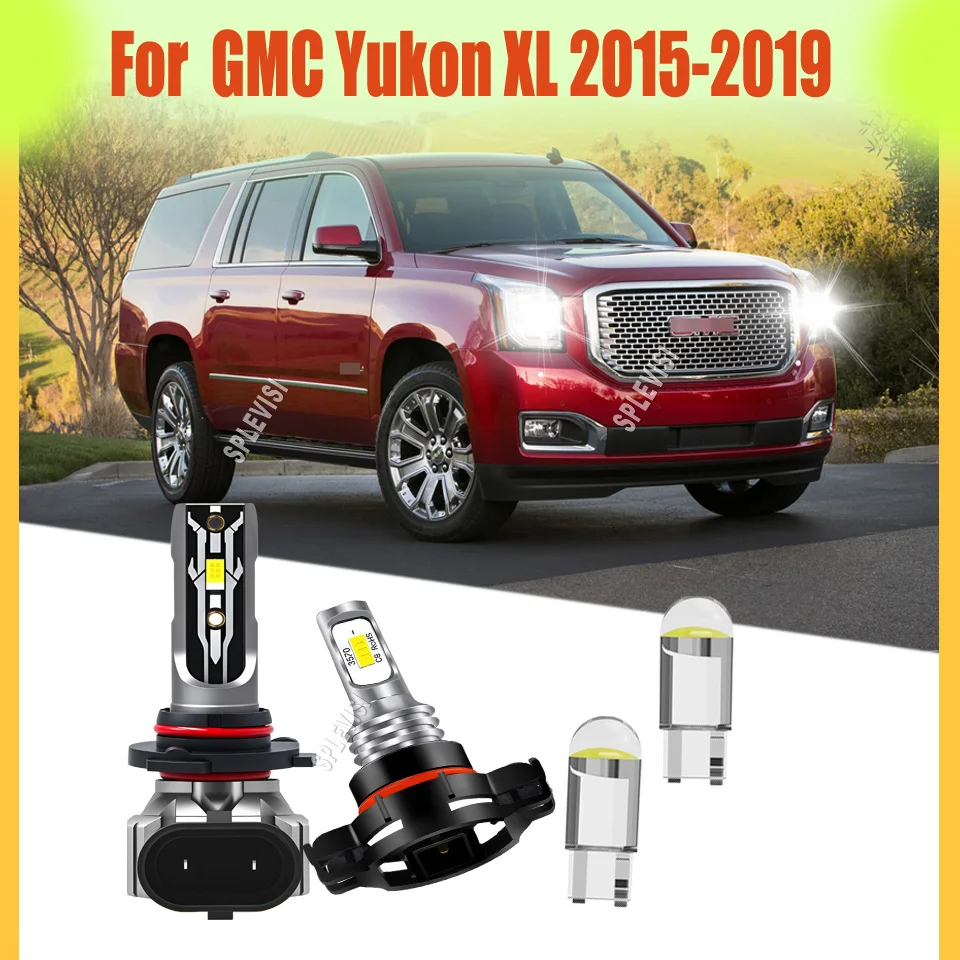 

9005 H11 H16 Фара высокого и низкого уровня, светодиодные лампы, противотуманные фары, аксессуары для GMC Yukon XL 2015 2016 2017 2018 2019