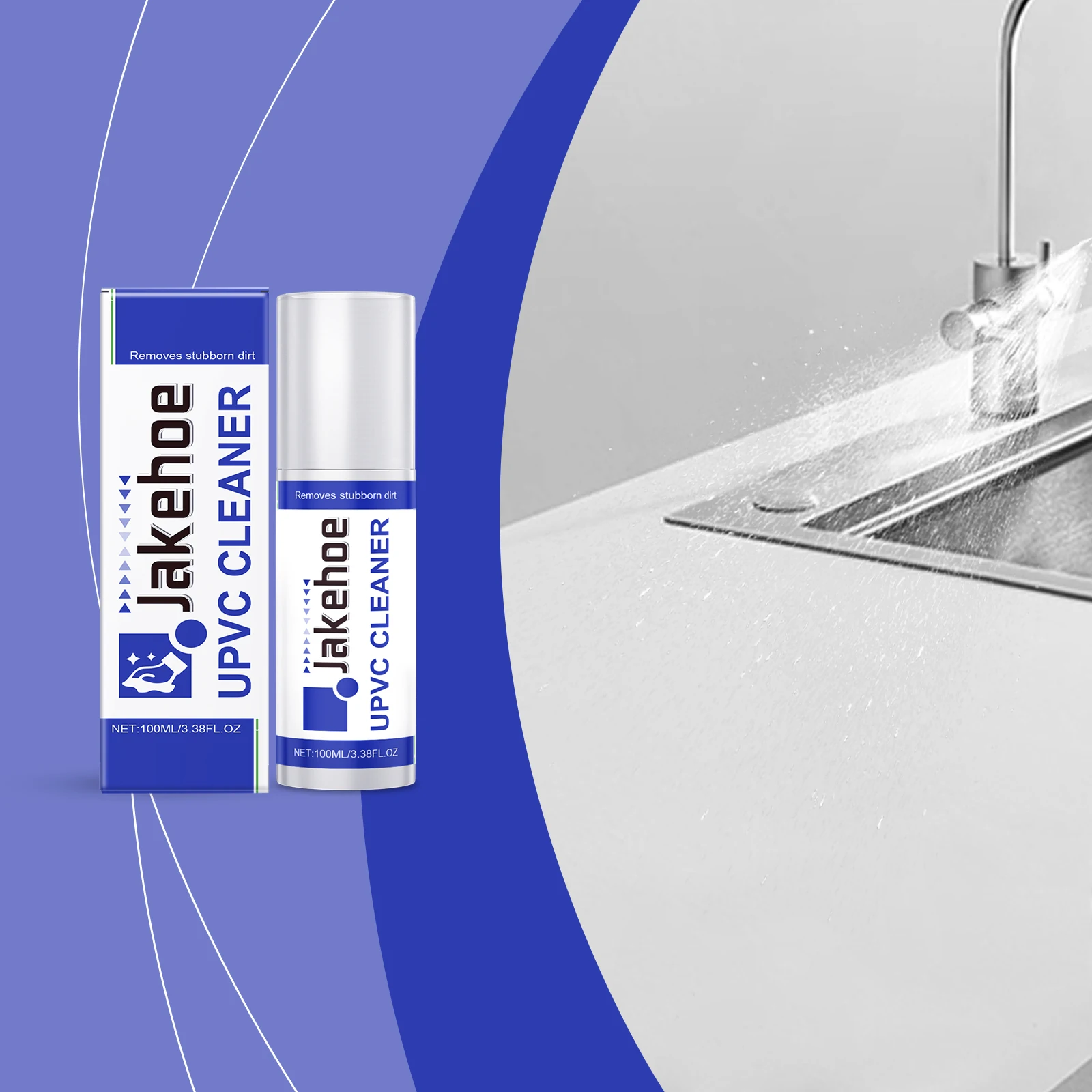 

Multi-Surface Cleaner Spray - Kitchen & Home Degreaser for Stove, Countertops, Tiles - Removes Stubborn Stains & Grease