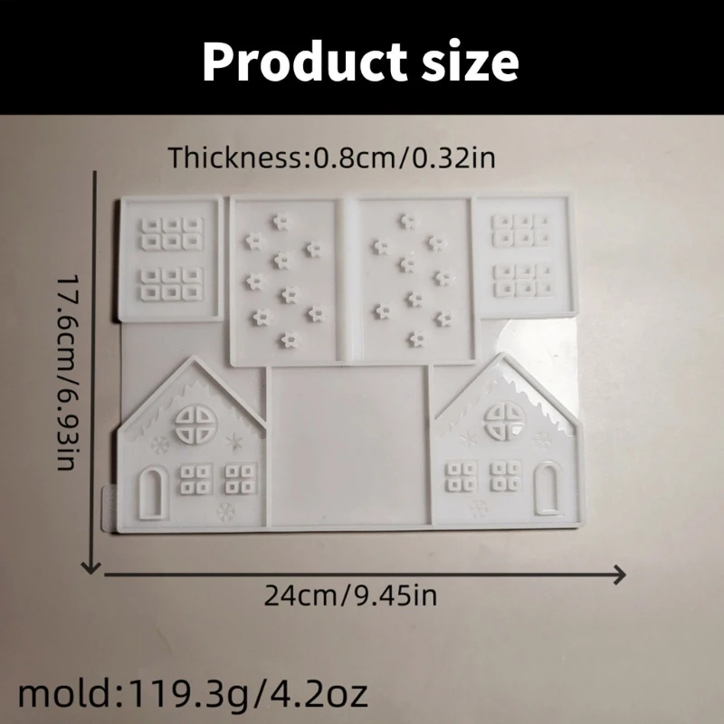 Miniatur-Haus-Ornament, Epoxidform, Silikonform für Bürodekoration, Dropsale