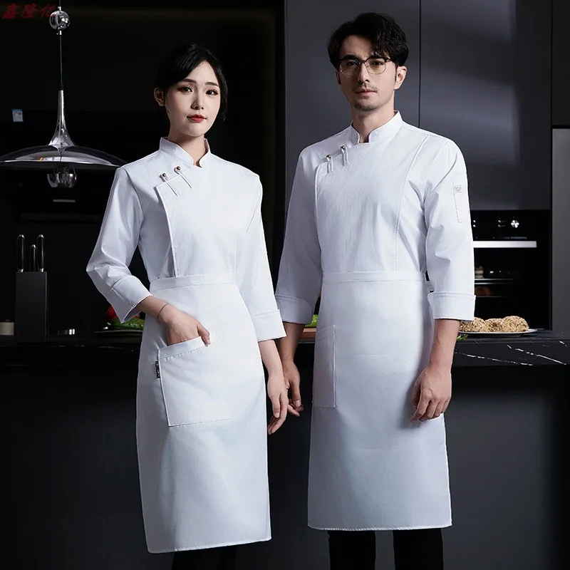

Hotel Restaurant Chef Jacket Long Sleeve Cake Shop Baker Western Restaurant Steakhouse Waiter Autumn Kitchen Coat