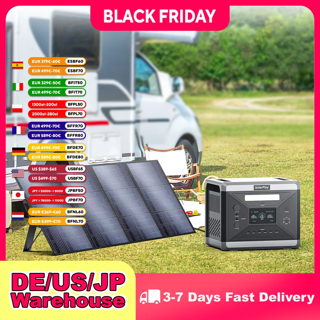 

Энергетический комплект для уличной солнечной станции SOLARPLAY, полный фотоэлектрический монокристаллический аккумулятор 400 Вт, внешний аккумулятор Power Bank