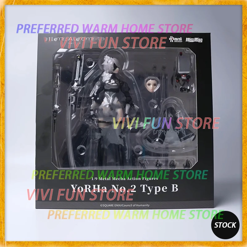 

В наличии AniMester YoRHa No. 2 модели игрушек Type B Ver1.1a, металлические фигурки 1/9, Nuclear Gold Reconstruction, с мягким резиновым телом