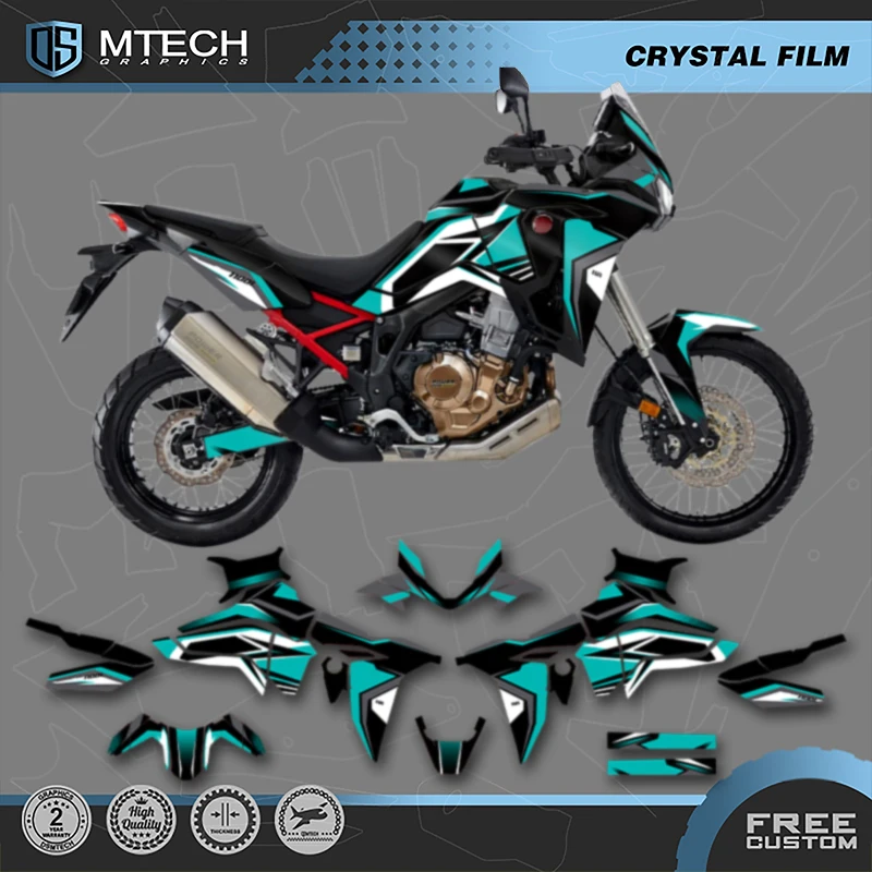 

DSMTECH For HONDA 2020 2021 2022 AFRICA TWIN CRF 1100L Custom Motorcycle Graphics Decals Stickers Kits-5