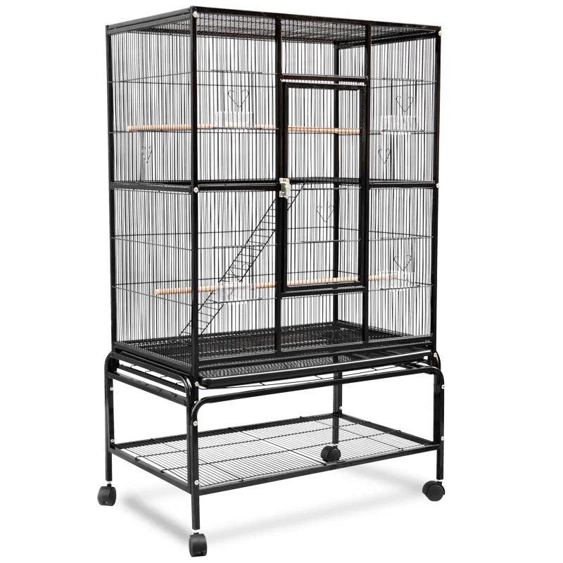 

Factory Direct Parrot Bird Cage Ferrous Metal Large Breeding Bird Cage Birds For Sale