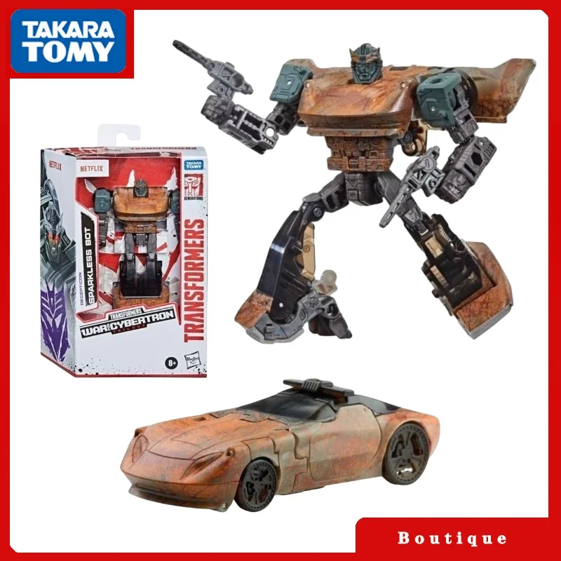 In Stock Tomy Transformers Toys War for Cybertron Netflix Limited Sparkless Bot Action Figures Collectible Gifts Classic Hobbies