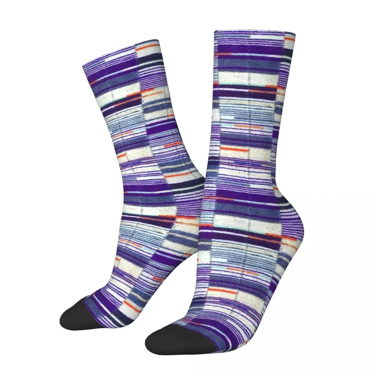 Elizabeth Line Undeground Moquette Seat Cover calcetines Harajuku, medias largas de alta calidad para todas las estaciones, regalos Unisex