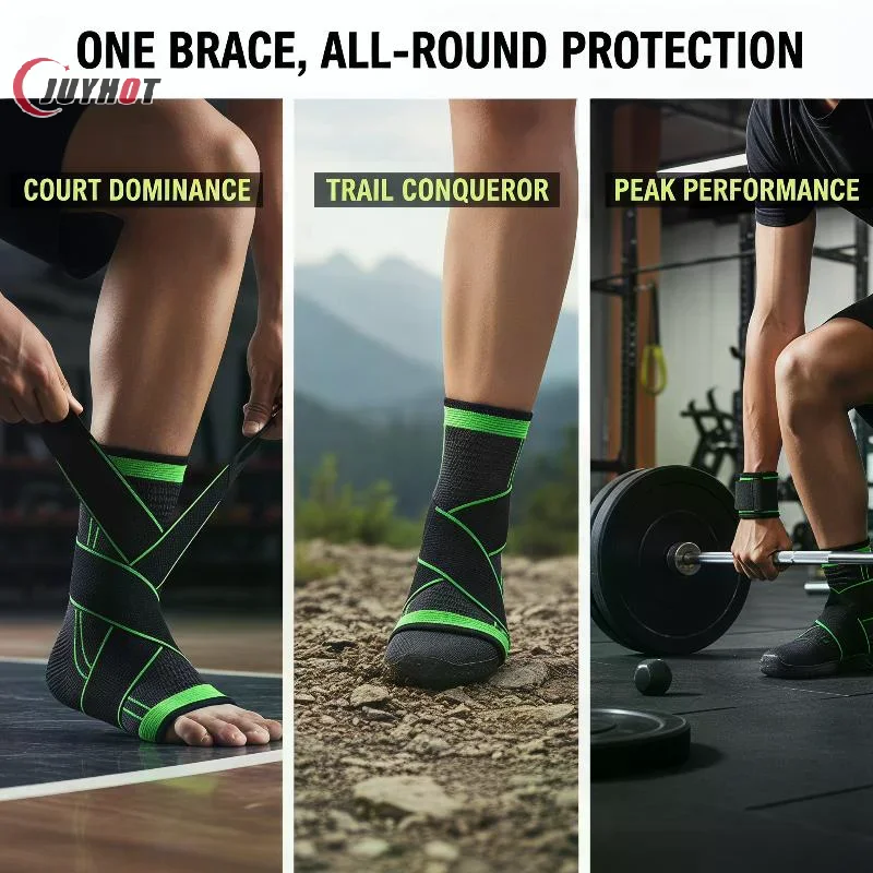 1 Pc Compression Ankle Support Sports Adjustable Basketball Ankle Wrap Men Women Hiking Running Prevent Ankle Protector