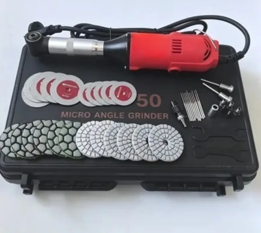 Long Neck 90 Degree Mini Angle Grinding Tool Stone Cutting Tile Joint Cleaning DIY Handheld Equipment