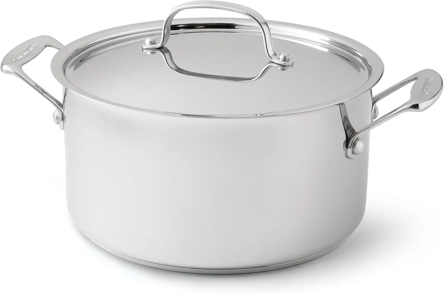 

6-Quart Stainless Steel Stockpot with Lid, Silver Chef's Classic Cookware for Home Kitchen