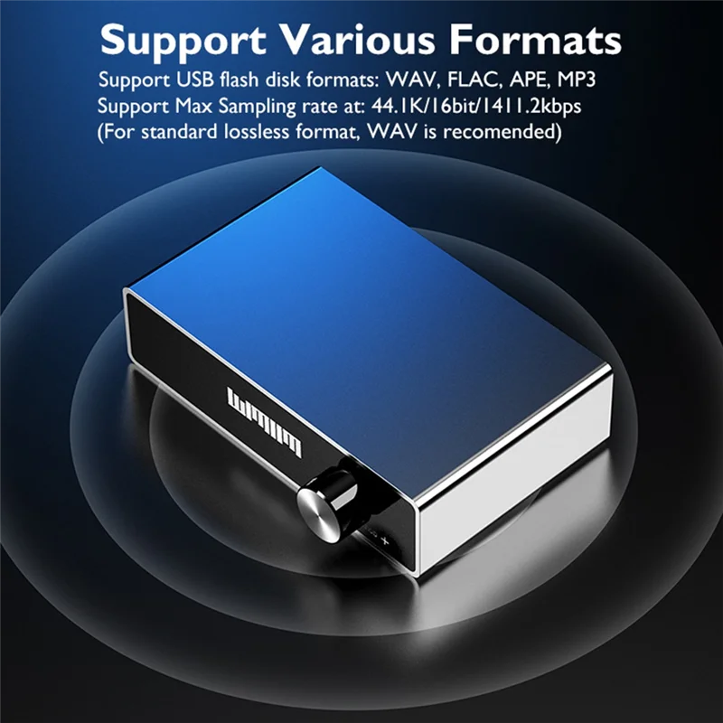 A72T Usb DAC مضخم ضوت سماعات الأذن I510b Hifi فك دعم U القرص تشغيل بدون فقدان متصل بمكبر للصوت بلوتوث