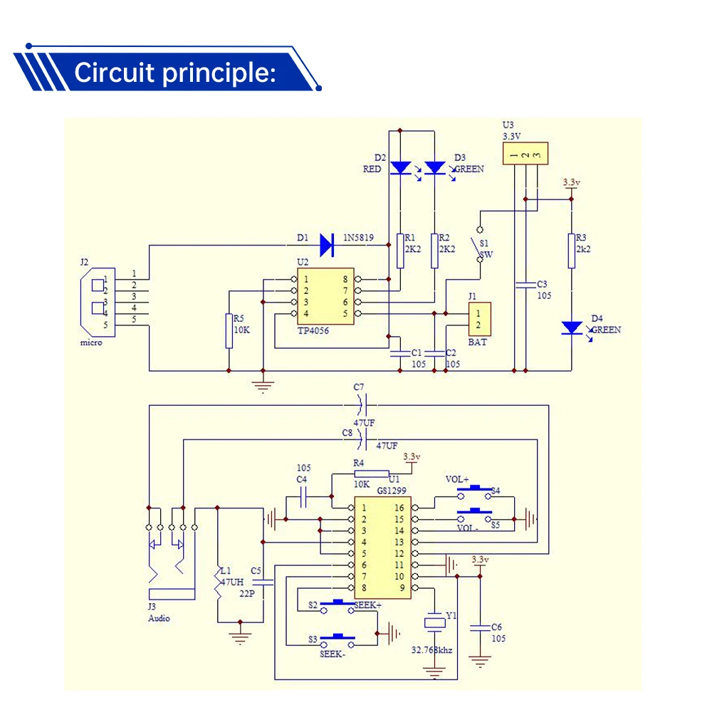 FM Radio DIY Kit 87-108MHZ Adjustable Frequency Dual Channel Stereo Digital Radio Soldering Practice Kit