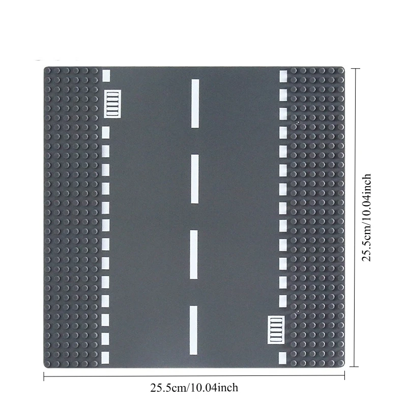 32X32 plint voor bouwstenen grasland rivier tropische jungle stad weg serie rechte curve kruispunt montage onderdelen - afbeelding 1