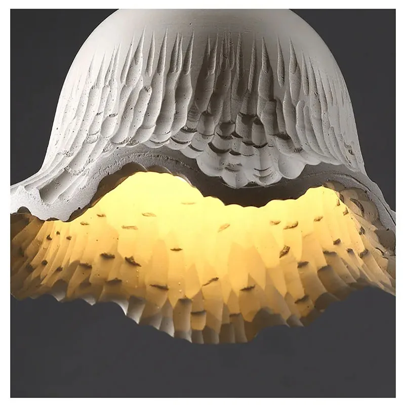 

Japanese Homestay Restaurant Lamp Nordic Cream Style art Designer Lamps Wabi-Sabi Chandelier Bedroom Bedside Lamp