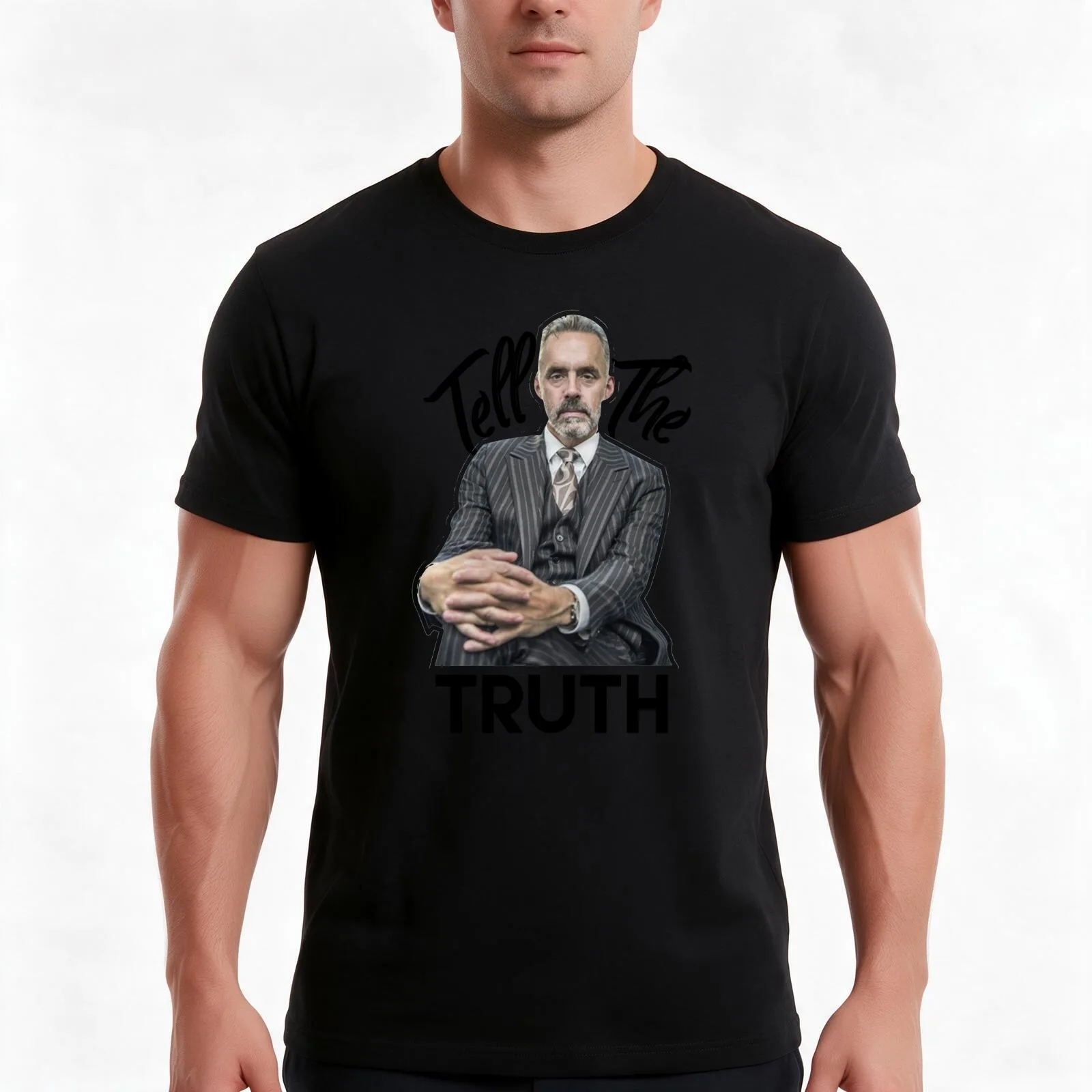 Tell the truth T-Shirt, Summer Casual Cotton Tee, Oversized Streetwear Tops, Vintage Graphic Print, Loose Fit Short Sleeve
