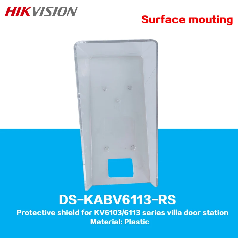 Hikvision-Capa Chuva para Unidade Exterior, DS-KABV6113-RS, DS-KV6113-WPE1(C)