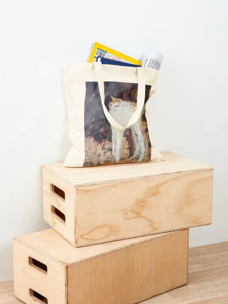 Pierre Bonnard - Le chat blanc (The White Cat) 1894 Tote Bag shopper bags large size bags shopper bag women