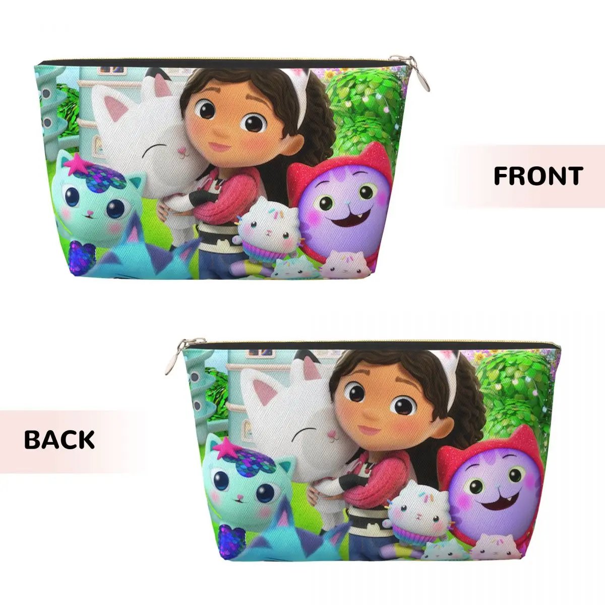 Personalizzato Gabby Cats Gabbys Dollhouse borsa da toilette da viaggio per le donne Pandy Paws Mermaid Cosmetic Makeup Bag Beauty Storage Dopp Kit