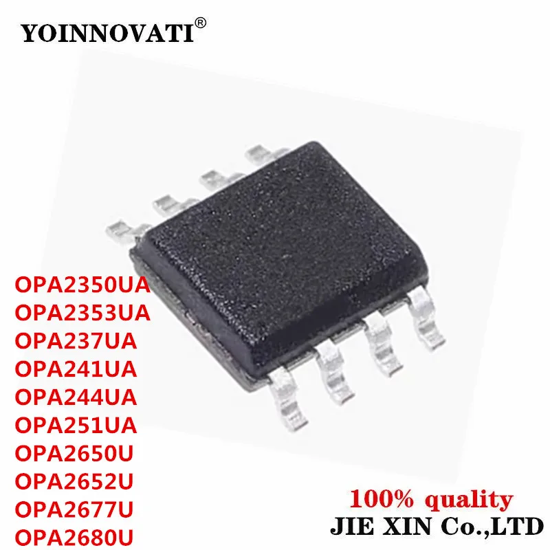 5Pcs New Original OPA2350UA OPA2353UA OPA237UA OPA241UA OPA244UA OPA251UA OPA2650U OPA2652U OPA2677U OPA2680U SOP8 module Stock