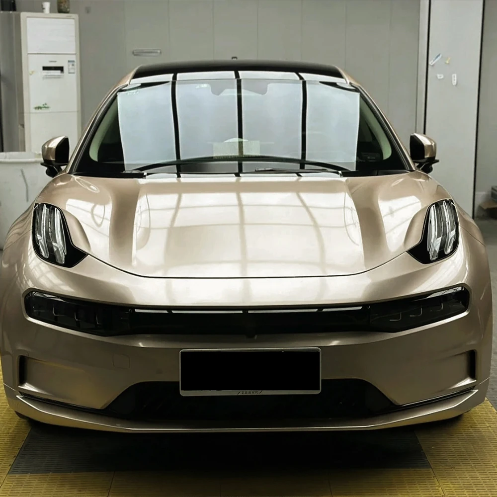 Premium Metal Paint Champagne Black Bottom Film Vinyl Wrap Film Roll Self Adhesive Decal Car Wrapping Easy to Use Air-Release