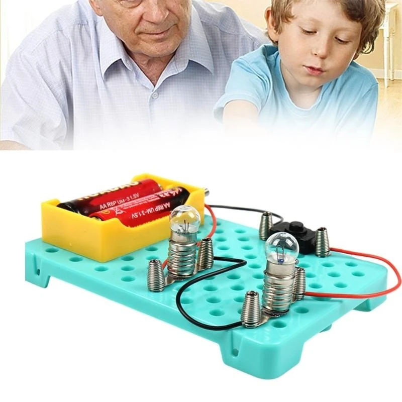 Educational Circuit Experiment Set Hands On Assembly Series and Parallel Circuits Components for Teaching Demonstration K1KF
