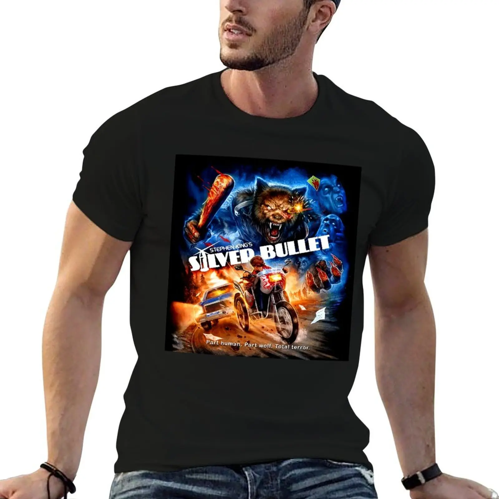 

Silver Bullet T-Shirt anime tshirt cotton t shirts man 100% T-Shirt