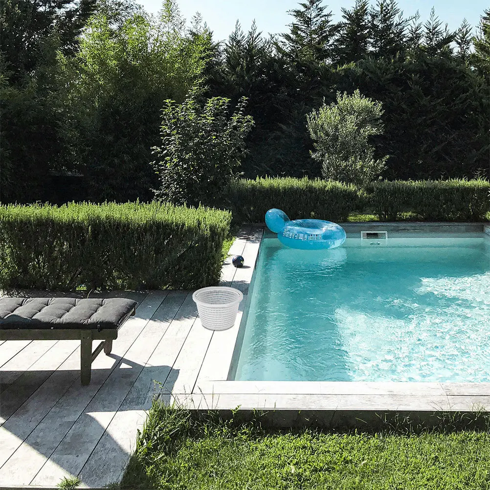 

2Pcs Large Capacity Pool Filter Basket Efficient Debris Removal Durable Construction Universal Compatibility Swimming Pools