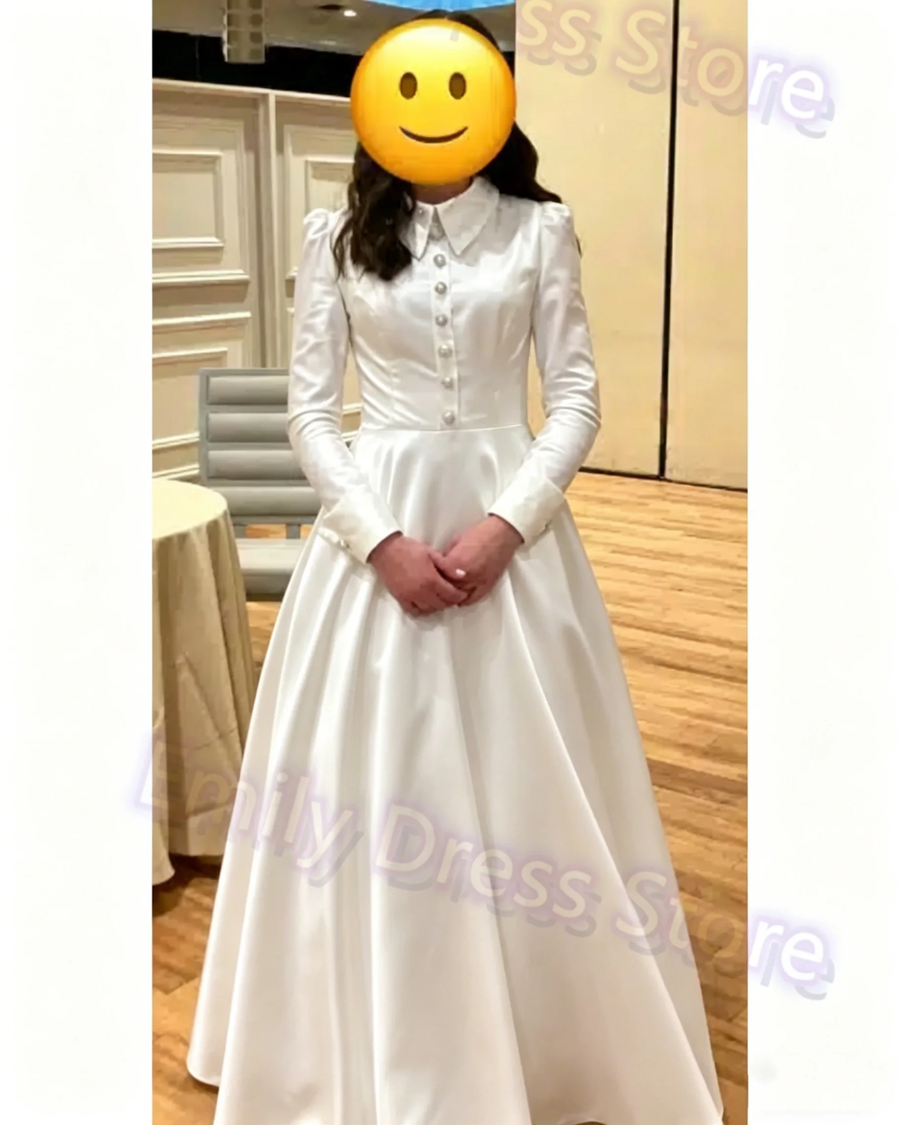 

Customized Ivory Bridesmaid Evening Dress Women Elegant Satin Floor Length Bridal Formal Long Ball Gowns Trend Pageant Dress