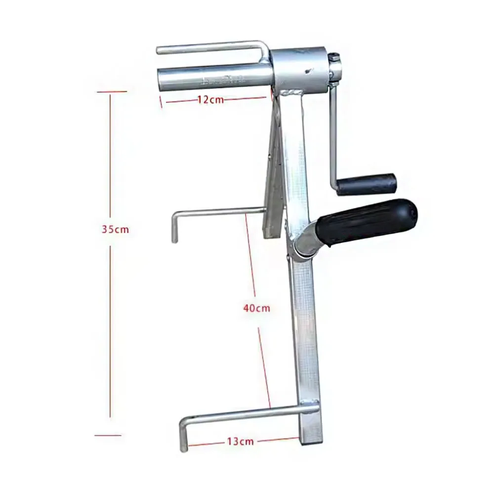 TUNGFULL Foldable Heavy Duty Hose Reel Cart Manual Crank Fire Hose Winder Water Stand Construction Irrigation Equipment