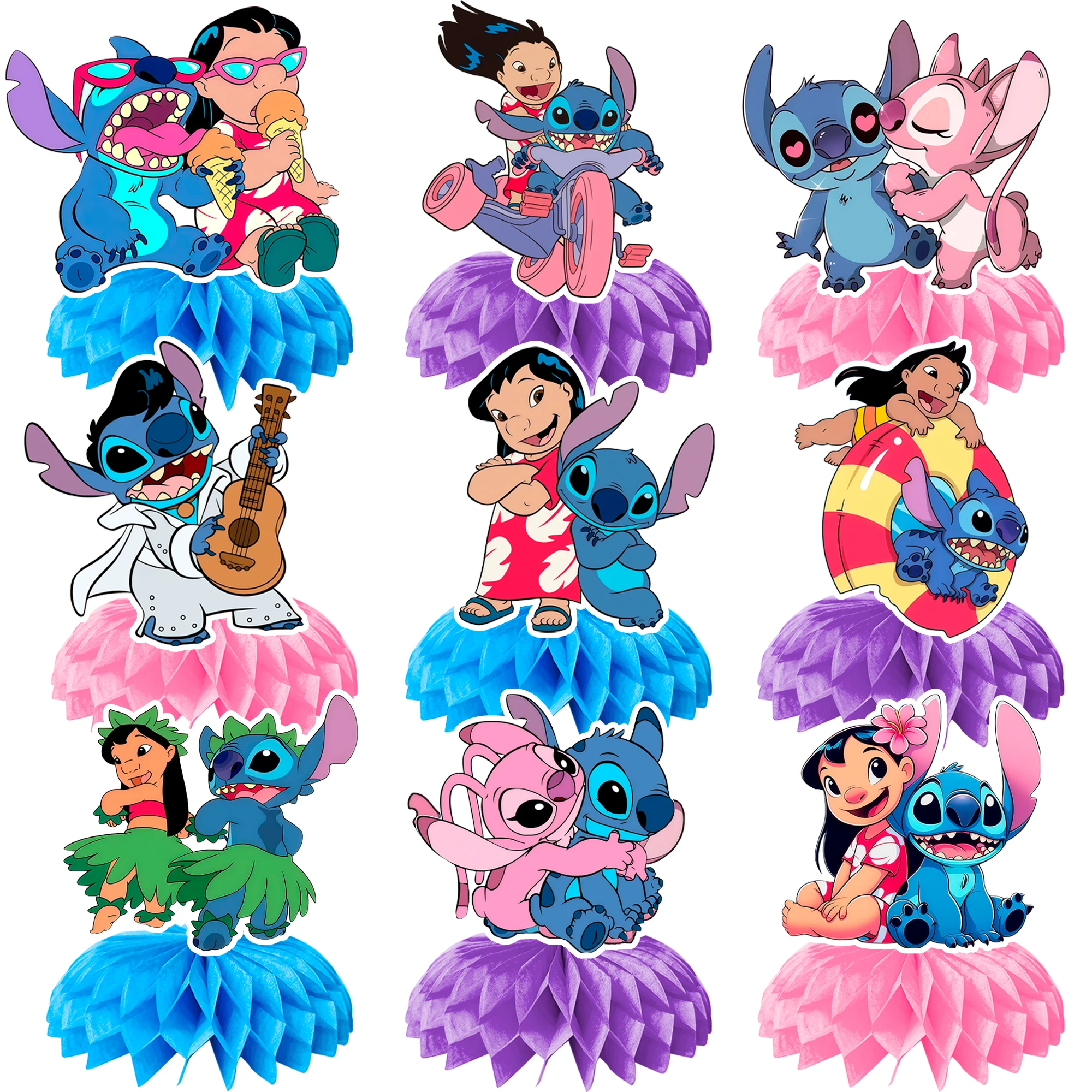 9 Pcs Stitch Honeyc…