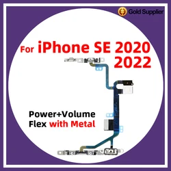 For iPhone SE 2020 2022 2nd 3rd gen Power On Off Flex Volume Up Down Side Button Key switch on off button Ribbon Flex Cable