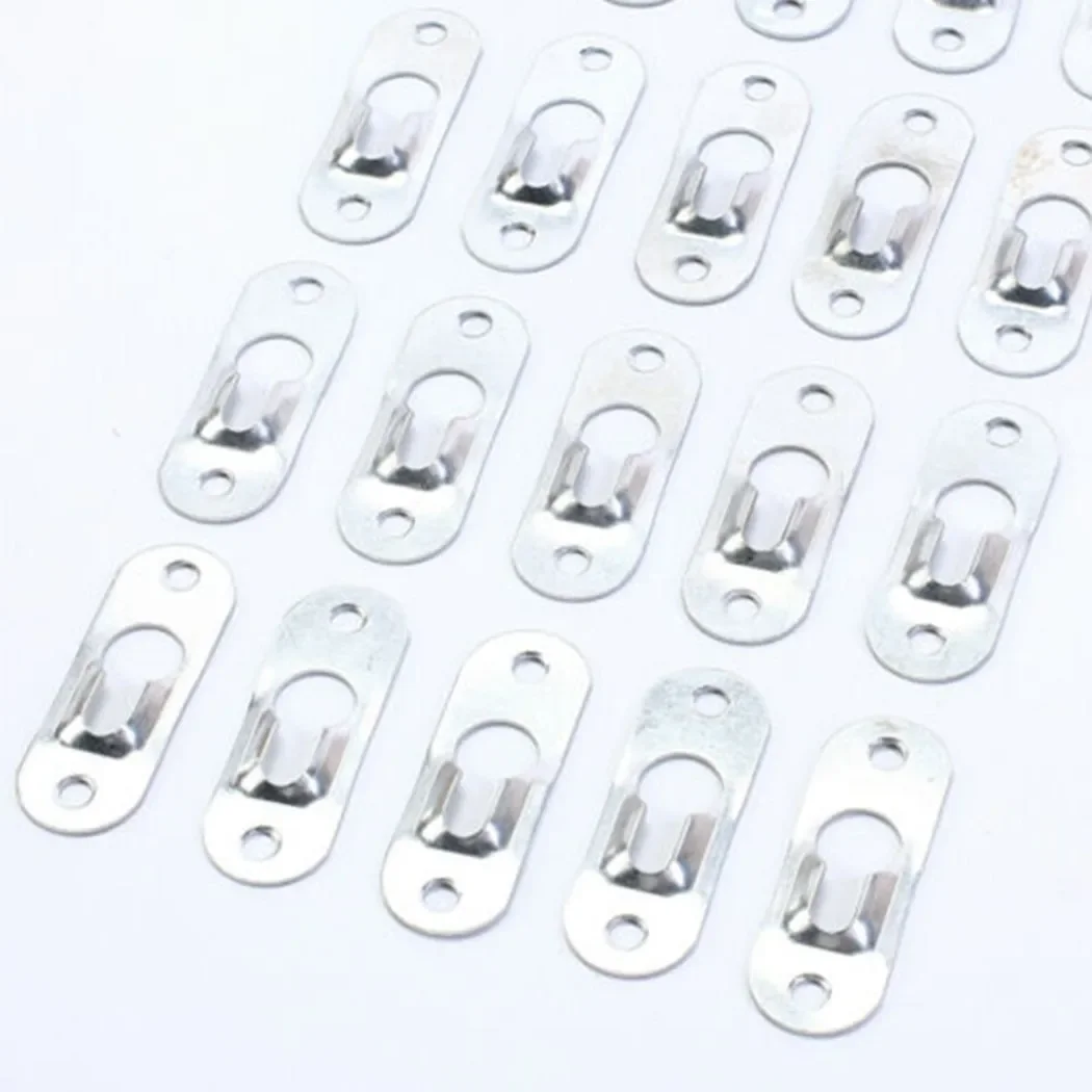 Metal Picture Frame Hangers Two Hole 10pcs/set 43mm X 16mm Heavy Duty Keyhole Home Supply Hot New Practical Sale