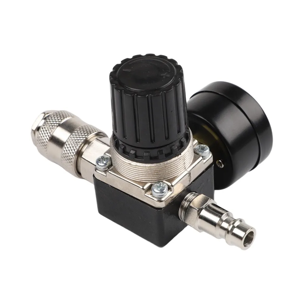 Square Pressure Regulating Valve With Iron Strap European for triple Joint 140 PSI Adjustment Range European Three-in-One Joint