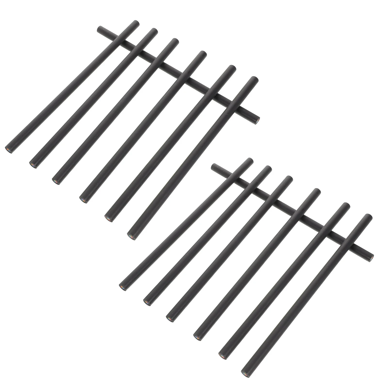 24 pçs lápis de cor multicolorido 7 em 1 vara redonda pintura chumbo preto madeira arco-íris desenho suprimentos