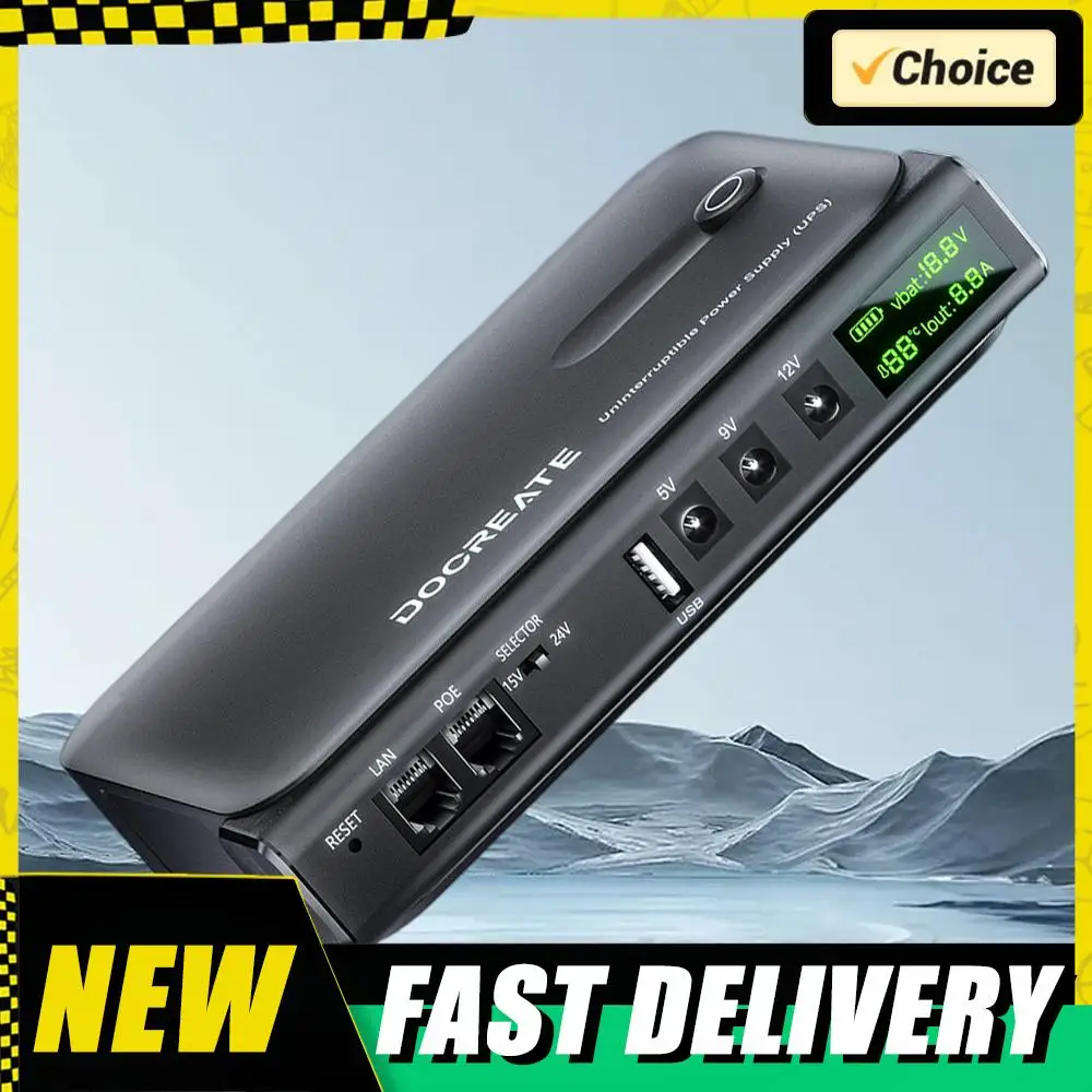 Alimentation sans interruption UPS haute puissance 36W, batterie remplaçable et affichage LED avec commutation d'alimentation sans couture pour les pannes