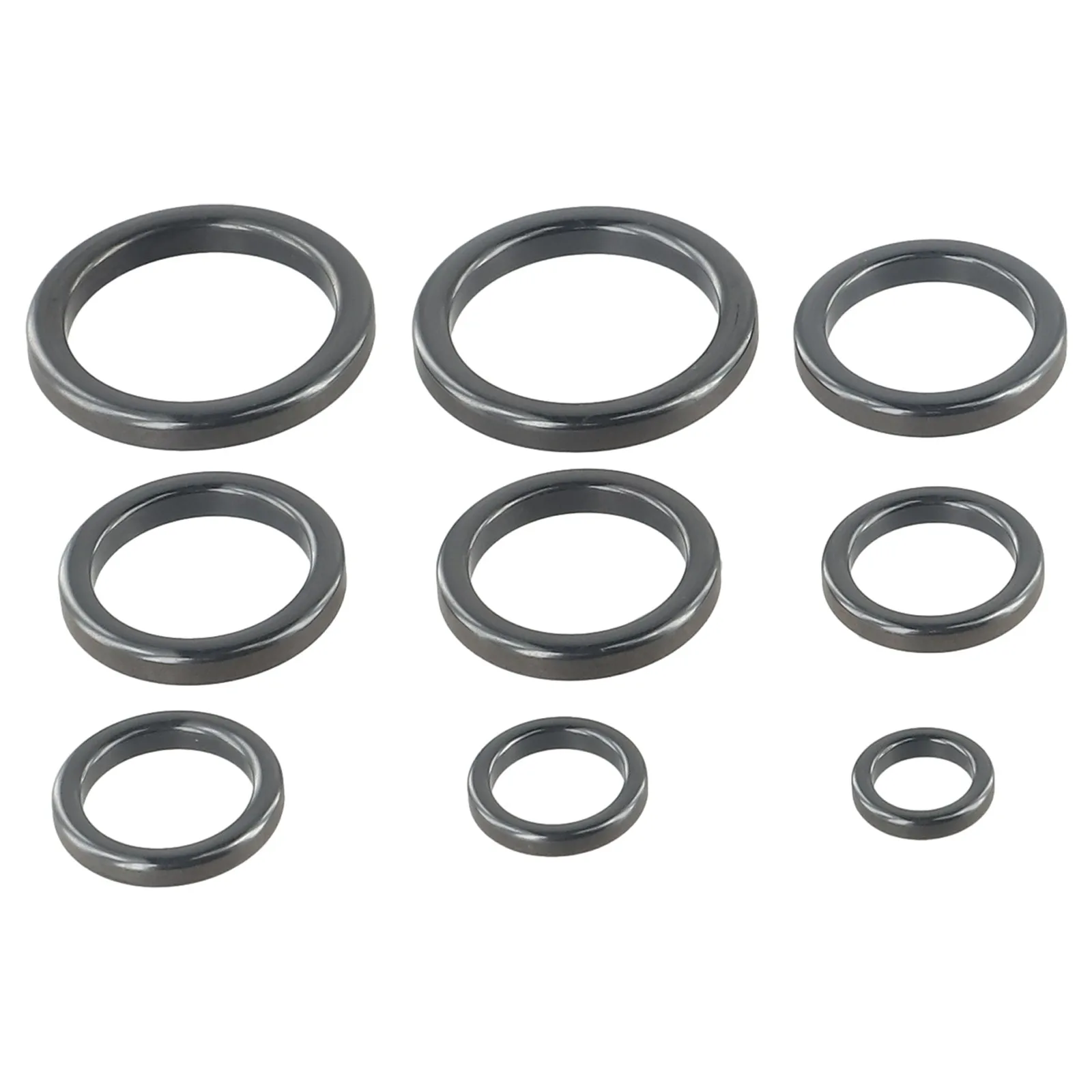 Ceramic Rod Guide Ring Set 160 pcs for DIY Fishing Rod Maintenance Including Common Sizes for Rod Eye Replacement