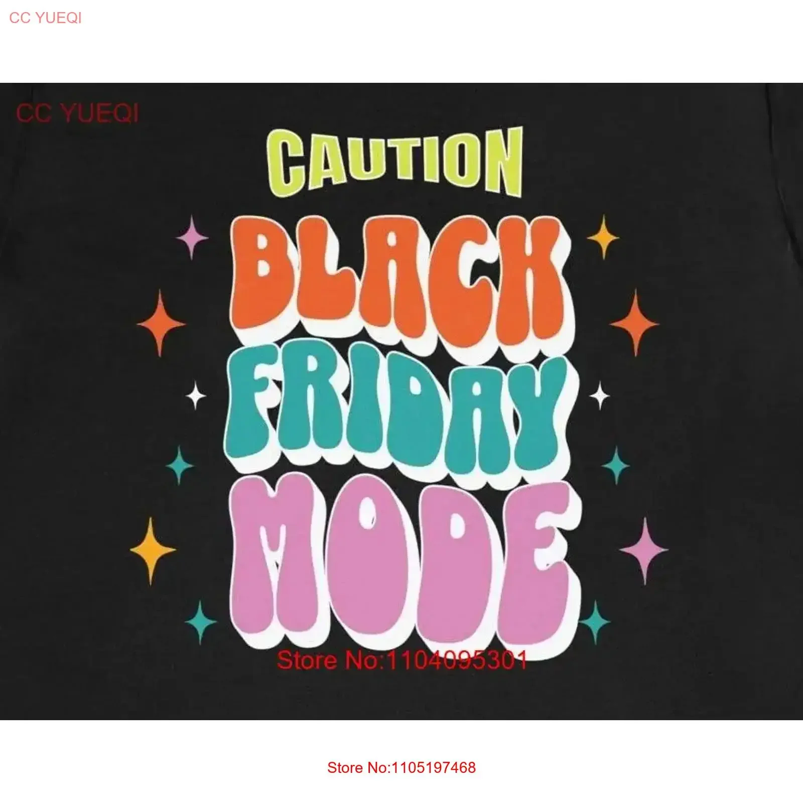 الحذر بلاك فرايداي وضع تي شيرت التسوق فرقة طاقم زائد الأحجام بعد مبيعات عيد الشكر متعة خمر غسلها تنوعا أنيق