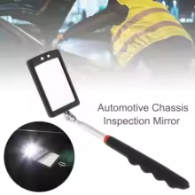 Car 360 Swivel Telescoping LED Light Flexible Inspection Mirror for Extra View Square Car Inspection Repair Tool Detection lens