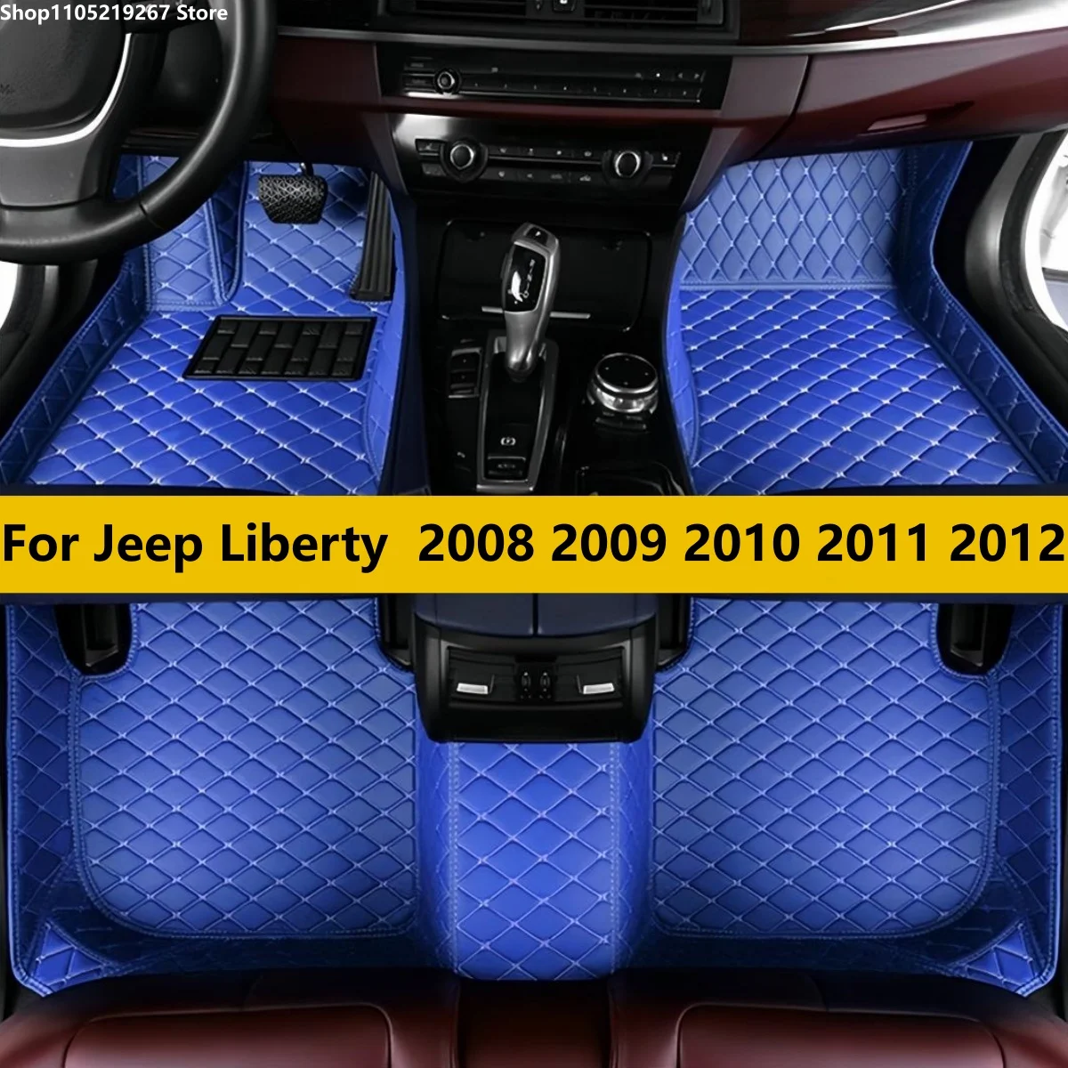 

Car Floor Mats For Jeep Liberty 2008 2009 2010 2011 2012 Automotive Leather Foot Carpets Pads Full Set Vehicle Matts