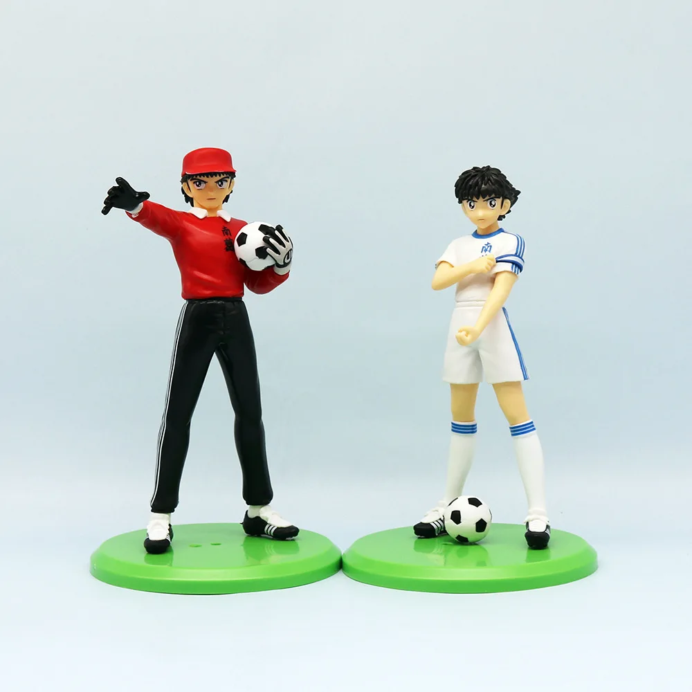 Anime Figure 18cm Captain Tsubasa Ozora Tsubasa Action Figures Hyuuga Kojirou/Wakabayashi Genzou Figurine Collection Model Toys