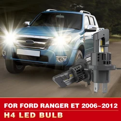 2x H4 Led Canbus Headlight Bulb 24000Lm High Low Beam Fog Light White With Fan Led Super Bright For FORD RANGER ET 2006~2012