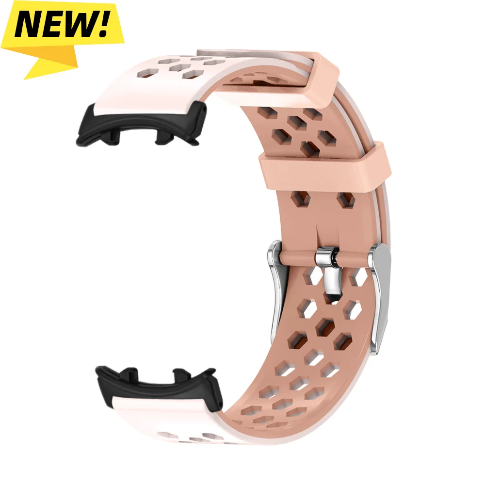 

Watch Band For Honor Fit Vitality/Elegant Edition Breathable Hexagonal Air Hole Replacement Silicone Smartwatch Band Bracelet