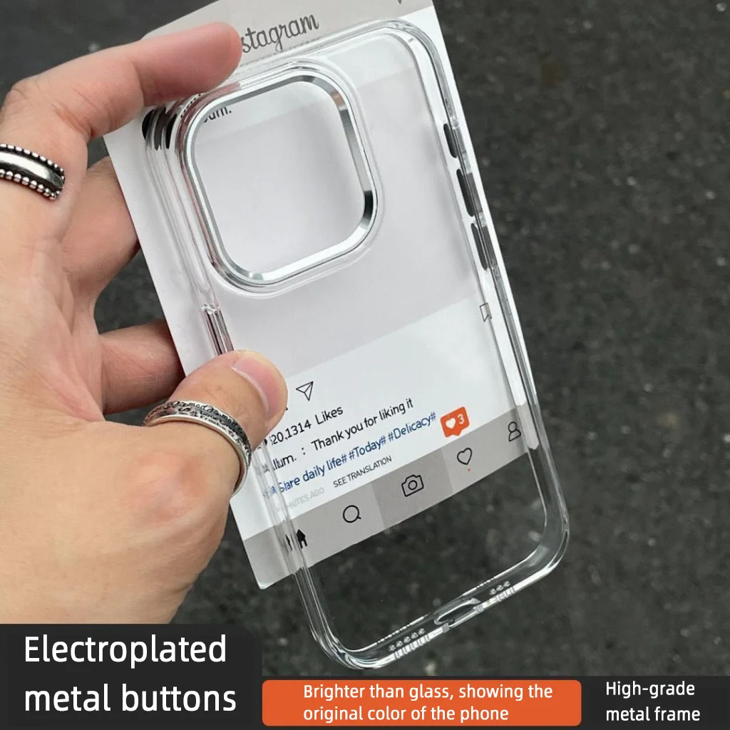 Transparent Phone Case For Samsung A57 A17 S26 Ultra S25 S24 S23 A07 A56 A55 A54 A52 A36 A35 A34 Acrylic Shockproof Clear Cover