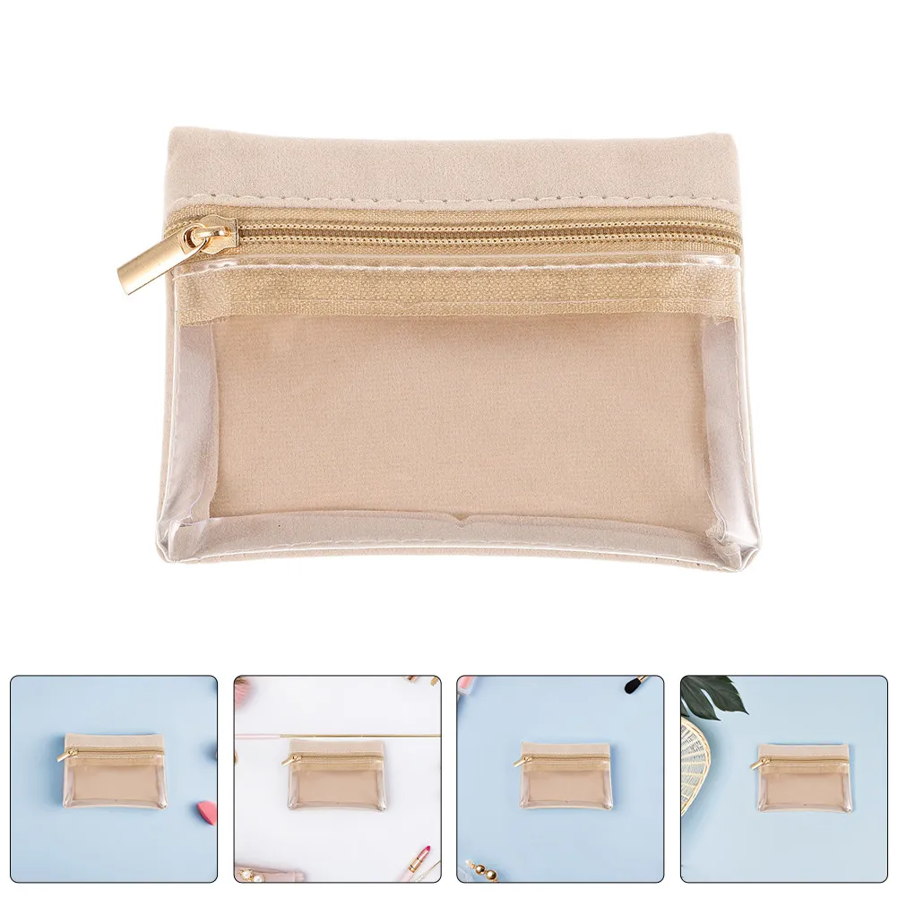 

Набор из 5 маленьких прозрачных мешочков на молнии для хранения ювелирных украшений: колец, серег, браслетов. Компактный, легкий, удобный для путешествий, одобрен TSA.