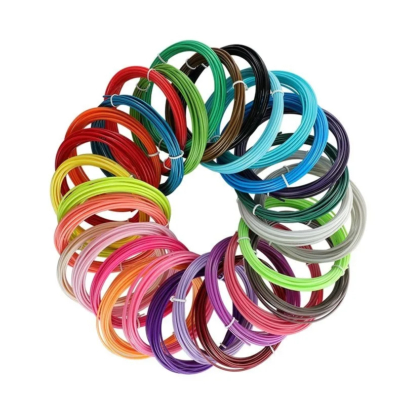 1.75mm PLA Filament 200M/Roll Non-Toxic Low Odor 3D Printing Pen Refill, 10/20/30 Color Optional for Kids DIY Handmade Project