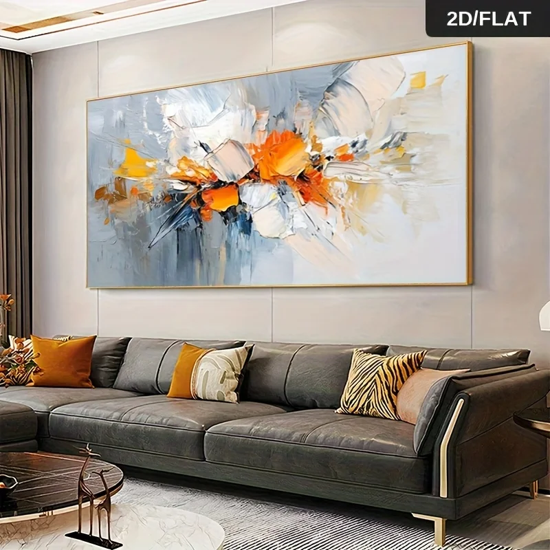 

Frameless Modern Abstract Canvas Wall Art Textured Print, Living Room, Bedroom Decor, Large Wall Painting, Canvas Wall Art Decor